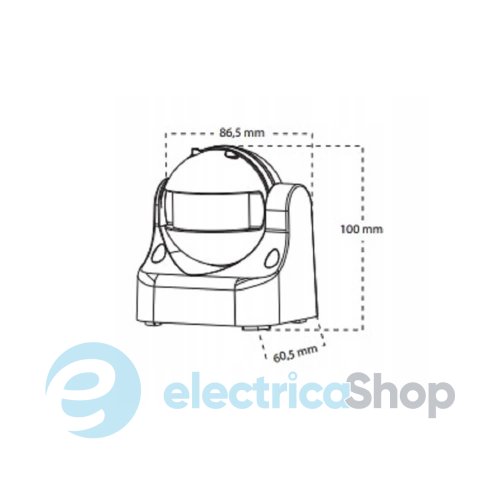 Датчик движения ES-P06 Goldlux 318763 Led IP20 Wh