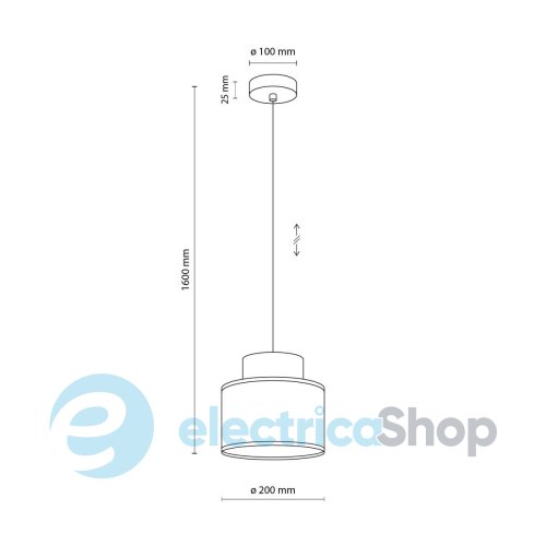 Підвісний світильник TK-Lighting DUO WHITE JUTA 1 10078