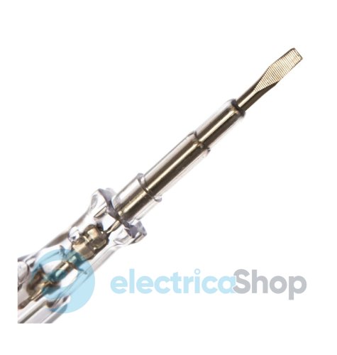 Фазовий тестер-викрутка з прозорою ручкою 120–250V/AC 140mm Cimco 111280 (не для продажу)