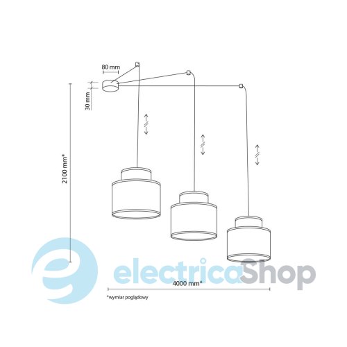 Підвісний світильник TK-Lighting DUO WHITE JUTA 3 2345