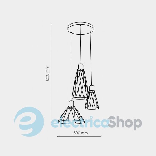 Підвісний світильник TK-Lighting MODESTO WOOD 3 10188