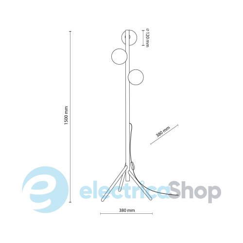Торшер TK-Lighting ESTERA WOOD 3 (16045)