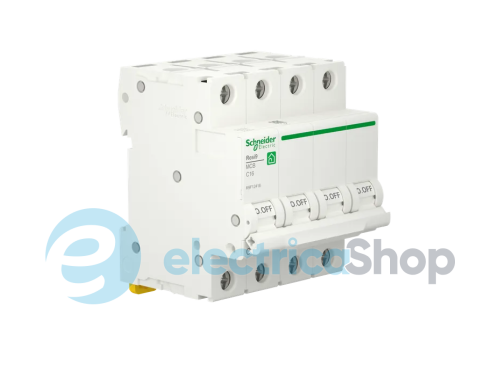 Автоматичний вимикач 4P, 10 A, C, 6kA Schneider Electric Resi9