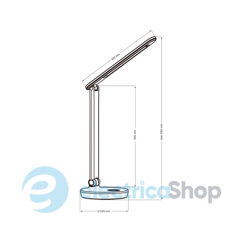 Настільна лампа Neptun Led Goldlux 325044 BK 4000K+RGB