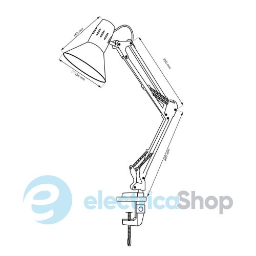 Настільна лампа Worker Goldlux 325150 Bl