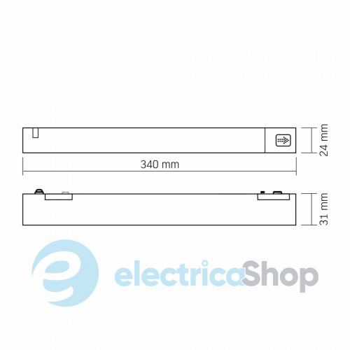 Блок питания для магнитных трековых систем VIDEX 200W VL-TRMS-P200B внешний