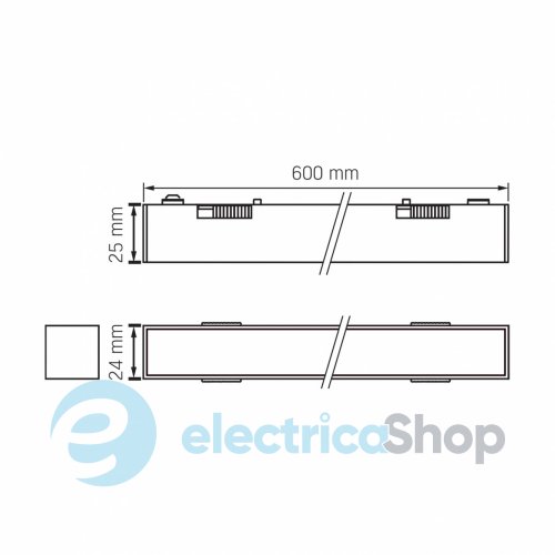 Магнітний трековий світильник VIDEX VL-TRMS-LD460B 21W 4000K 48V (28026)