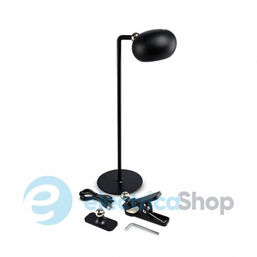 LED лампа настольная с акккумулятором VIDEX VLE-TF18B 3W 3000-5500K черная