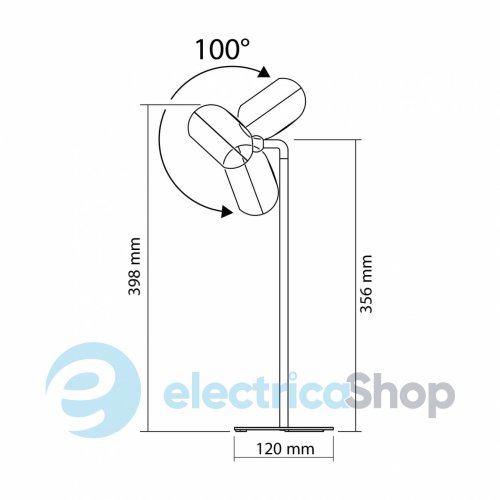 LED лампа настольная с акккумулятором VIDEX VLE-TF18W 3W 3000-5500K белая