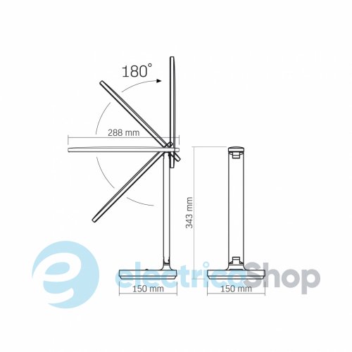 LED лампа настольная с акккумулятором VIDEX VL-TF16W 5W 1800-5000K
