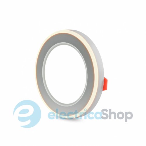 Точковий світильник вбудований VIDEX DL4R LED 6W+3W 5000K+2700K (27946) з декоративним підсвічування