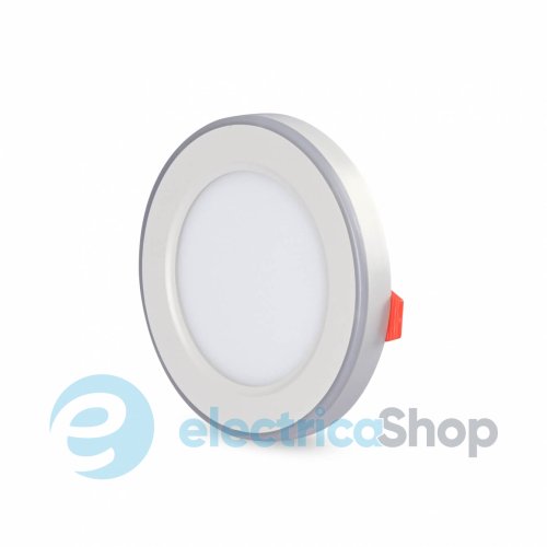 Точковий світильник вбудований VIDEX DL4R LED 6W+3W 5000K+2700K (27946) з декоративним підсвічування