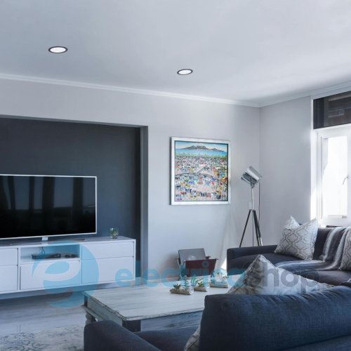 LED светильник Back встраеваемый круглый VIDEX 20W 5000K Black