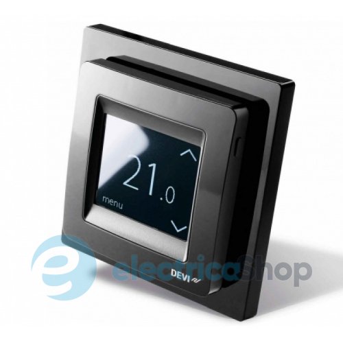 Терморегулятор DEVIreg Touch 140F1069 сенсорный многофункциональный, +5...+35 С черный глянец