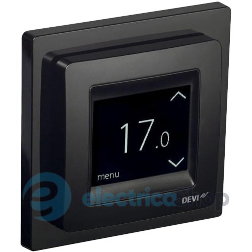 Терморегулятор DEVIreg Touch 140F1069 сенсорный многофункциональный, +5...+35 С черный глянец