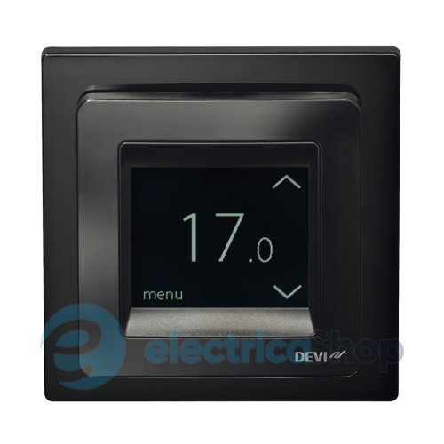 Терморегулятор DEVIreg Touch 140F1069 сенсорный многофункциональный, +5...+35 С черный глянец