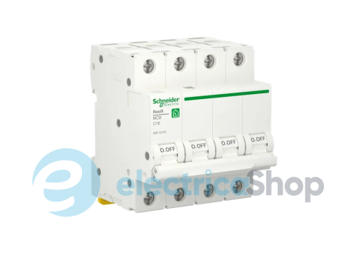 Автоматичний вимикач 4P, 25 A, C, 6kA Schneider Electric Resi9