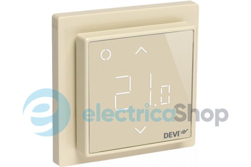 Терморегулятор электронный DEVIreg™ Smart Ivory Wi-Fi, интеллектуальный таймер, слоновая кость