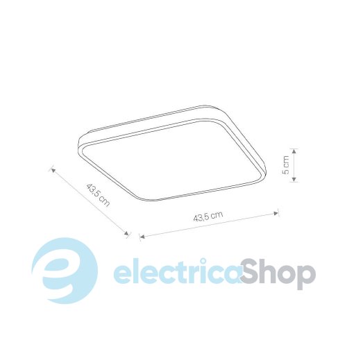 Потолочный светильник Nowodvorski Agnes Square LED Pro 1x32W 4000K 2300Lm IP44 Bk 10986