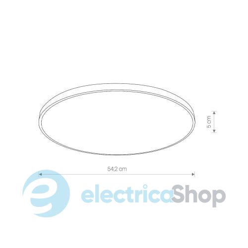 Потолочный светильник Nowodvorski Agnes Round LED Pro 1x64W 3000K 4700Lm IP44 Bk 10975