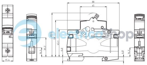 Автоматический выключатель 1p, B, 10A, (4,5 kA) ETIMAT S4 ETI 1910008