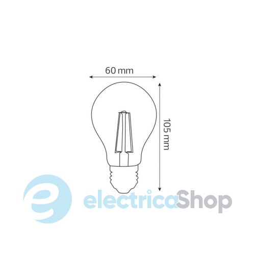 Светодиодная лампа Horoz 001-015-0008-030 FILAMENT GLOBE-8 8W Е27 4200K