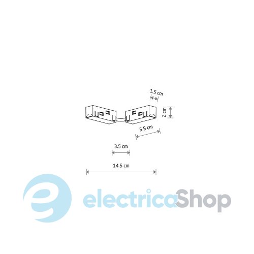 З'єднувач прямий Nowodvorski LVM STRAIGHT Conductive Module 10167