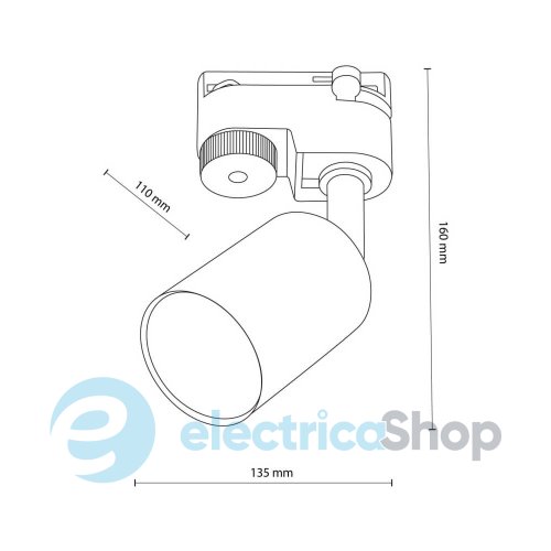 Трековый светильник TK-Lighting TRACER GU10 BLACK 5685