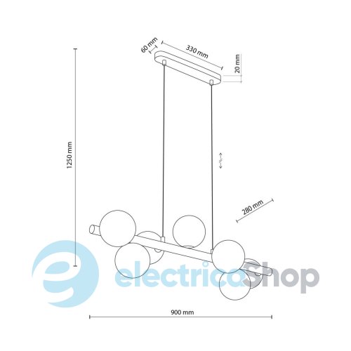 Підвісний світильник TK-Lighting ESTERA WOOD 7 10272