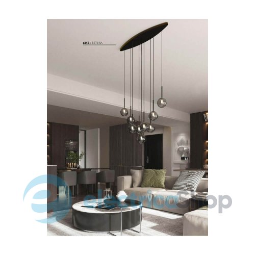 Люстра TK-Lighting ESTERA BLACK 9 (6148)