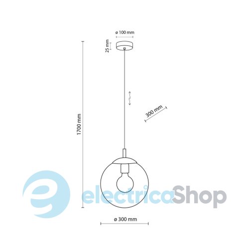 Подвесной светильник TK-Lighting ESME GRAPHITE 1 5379