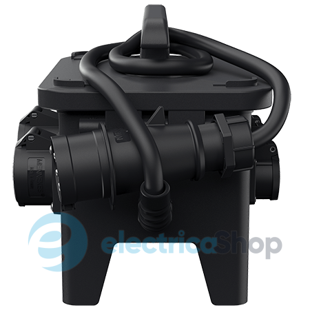 Комбінований блок EverGUM 306x288x230 мм чорний, кабель 2 метри, MENNEKES 7408884