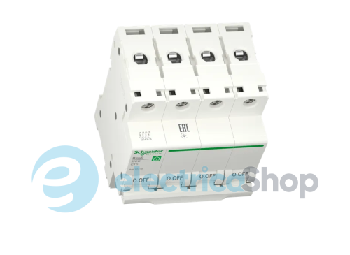Автоматичний вимикач 4P, 25 A, C, 6kA Schneider Electric Resi9