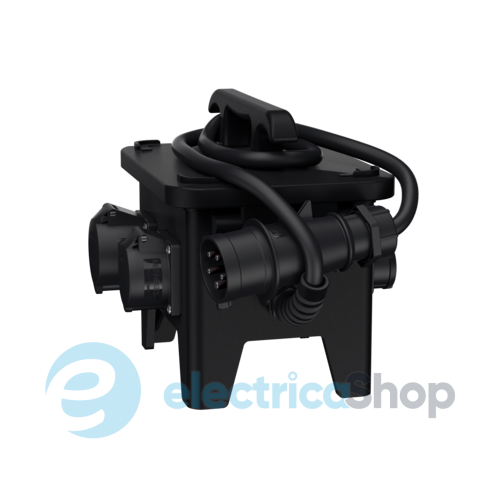 Комбінований блок EverGUM 306x288x230 мм чорний, кабель 2 метри, MENNEKES 7408884