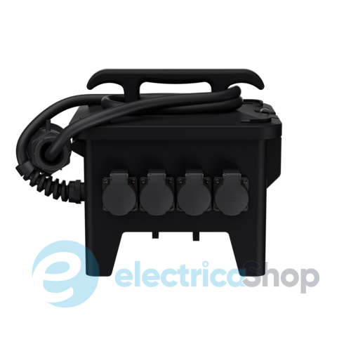 Комбінований блок EverGUM 306x288x230 мм чорний, кабель 2 метри, MENNEKES 7408884