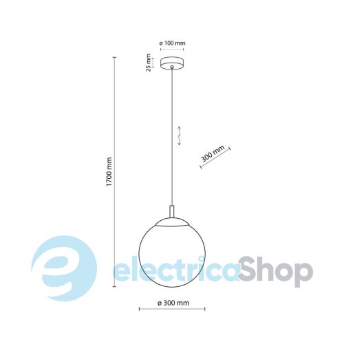 Підвісний світильник TK-Lighting ESME WHITE 1 5670