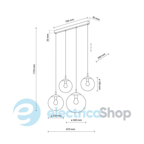 Підвісний світильник TK-Lighting ESME MIX 4 4795