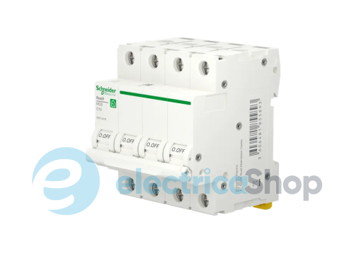 Автоматичний вимикач 4P, 25 A, C, 6kA Schneider Electric Resi9