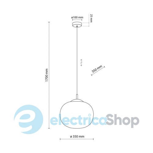 Подвесной светильник TK-Lighting VIBE WHITE 350 4804