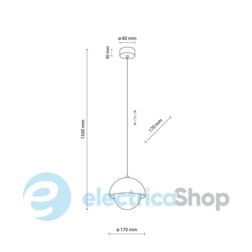 Підвісний світильник TK-Lighting BONO OCHRA 1 10265
