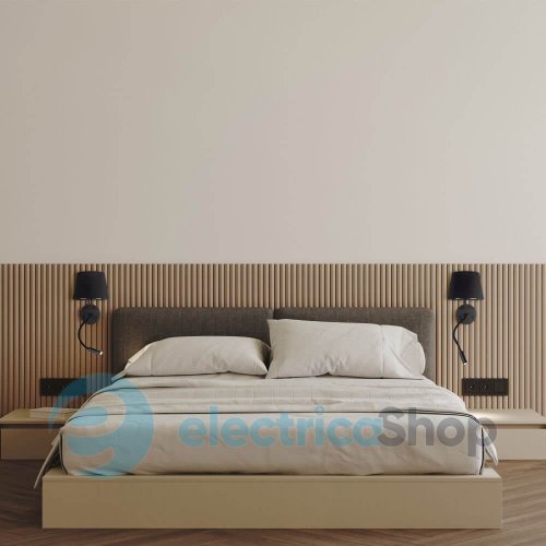 Бра TK-Lighting MAJA BLACK USB 10203