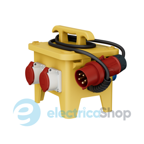 Комбінований блок EverGUM 306x288x230 мм. жовтий, 2 метри кабель, MENNEKES 70433