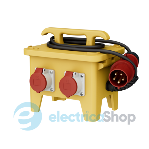 Комбінований блок EverGUM 306x288x230 мм. жовтий, 2 метри кабель, MENNEKES 70433