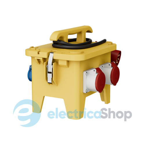 Комбінований блок EverGUM 306x288x230 мм. жовтий, 2 метри кабель, MENNEKES 70433