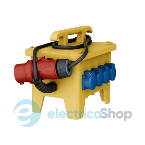 Комбінований блок EverGUM 306x288x230 мм. жовтий, 2 метри кабель, MENNEKES 70433