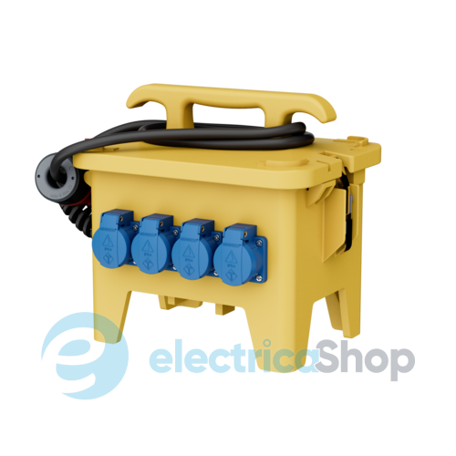 Комбінований блок EverGUM 306x288x230 мм. жовтий, 2 метри кабель, MENNEKES 70433
