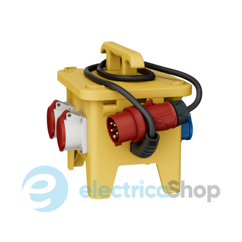 Комбінований блок EverGUM 306x288x230 мм. жовтий, 2 метри кабель, MENNEKES 70434