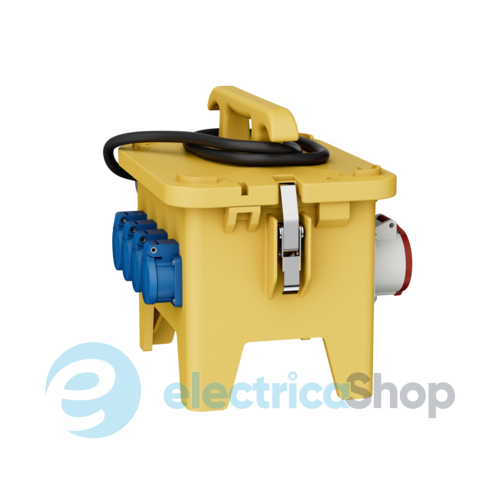Комбінований блок EverGUM 306x288x230 мм. жовтий, 2 метри кабель, MENNEKES 70434