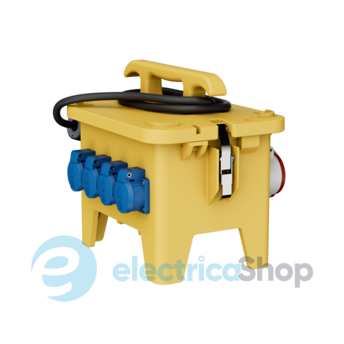 Комбінований блок EverGUM 306x288x230 мм. жовтий, 2 метри кабель, MENNEKES 70434