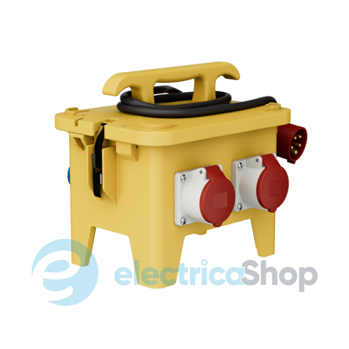 Комбінований блок EverGUM 306x288x230 мм. жовтий, 2 метри кабель, MENNEKES 70434